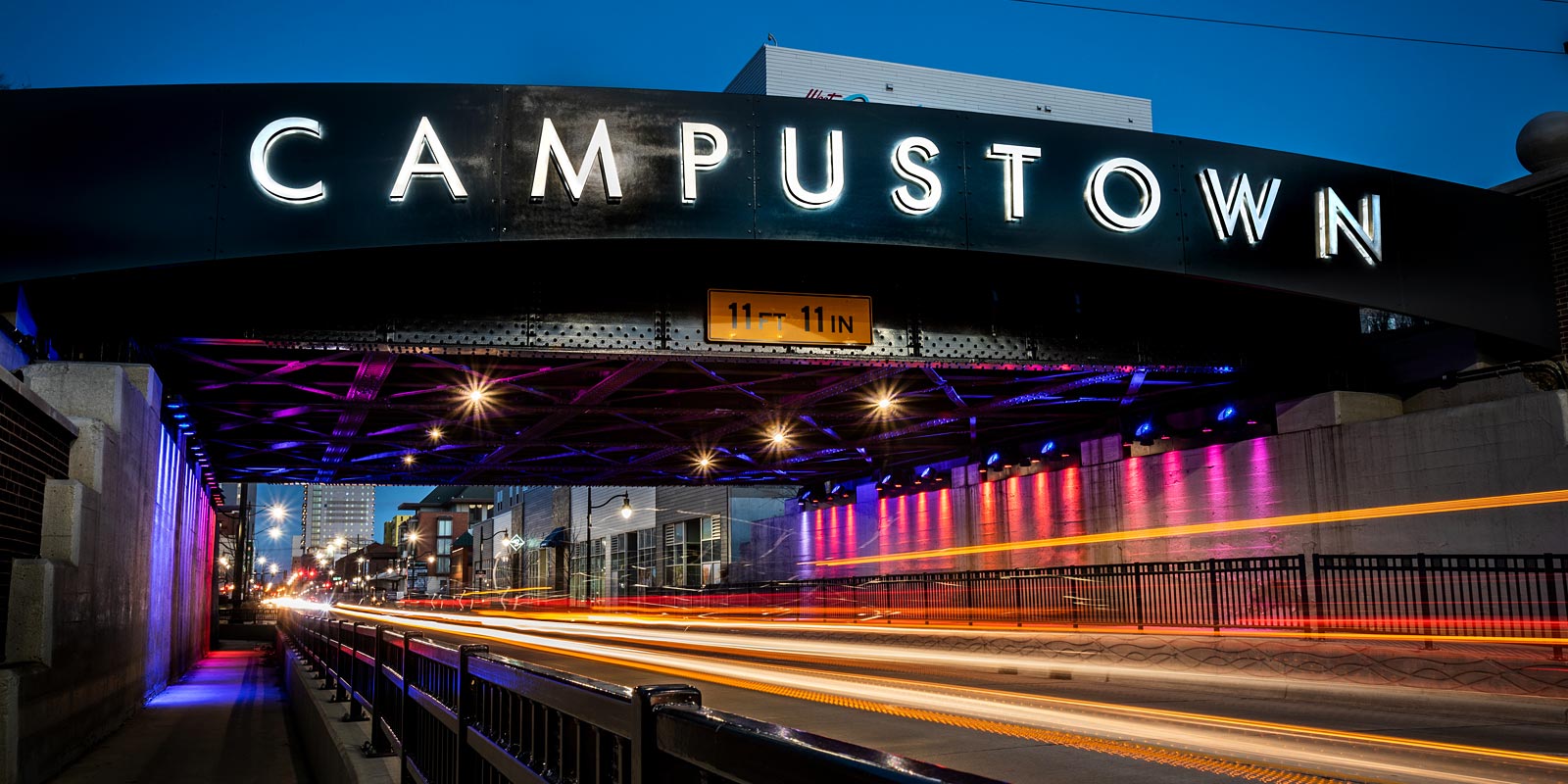 Campustown sign on Green Street