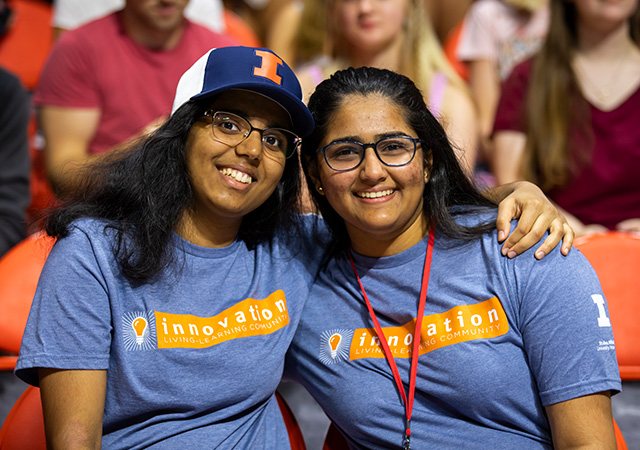 first-year students gather in State Farm Center for New Student Convocation