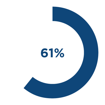 61% of state of Illinois graduates borrowed a student loan
