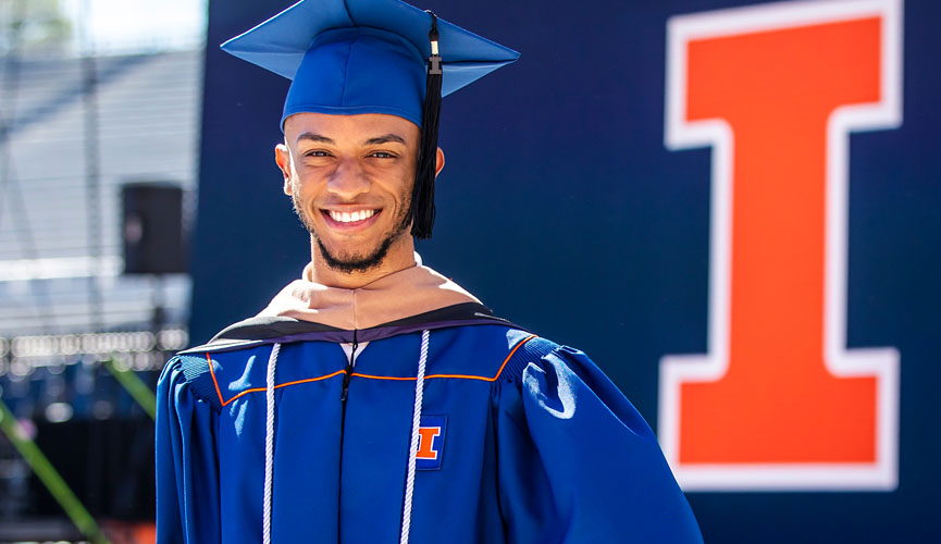 business student studying in the common area of their dorm