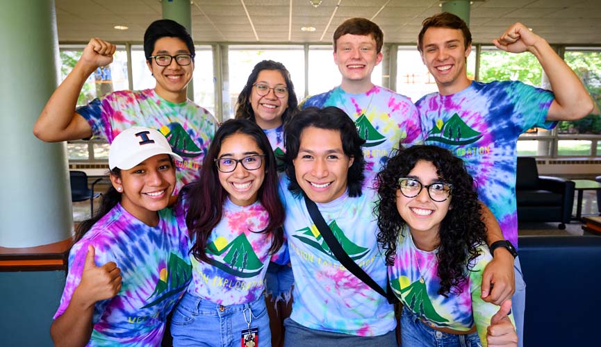 excited roommates moving into their hall