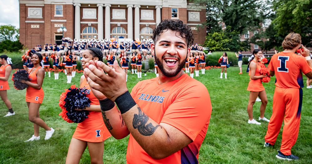 new students flood campus for Quad Day, an event which showcases club, RSO, and group opportunities at UIUC